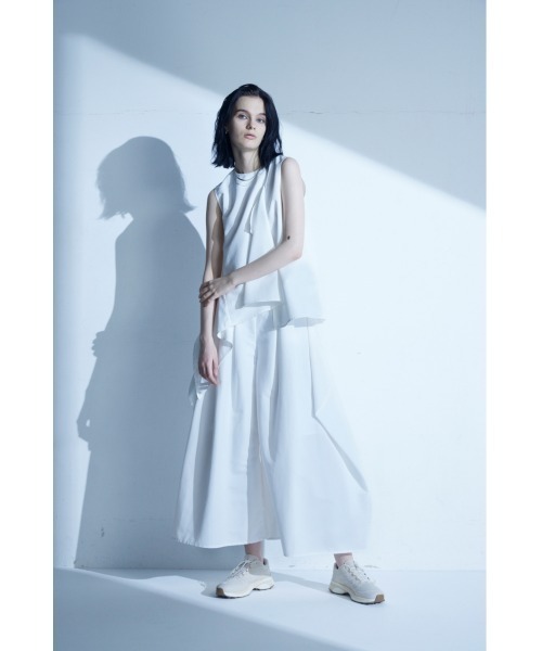 セール】【PLUS】ASYMMETRY HEM BLOUSE/【PLUS】アシンメトリーヘム