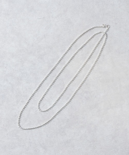 RIVE DROITE（リヴドロワ）の「ボールチェーンロングネックレス（ネックレス・レディース・シルバー・FREE）」の3枚目の写真