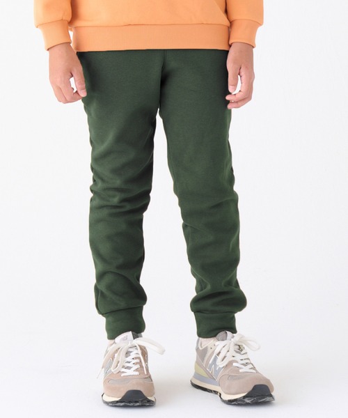 KRIFF MAYER Kid's Collection（クリフメイヤーキッズコレクション）の「【WEB限定】裏シャギーアタタカ裾リブパンツ（スウェットパンツ・キッズ・ブラック/ブラウン/チャコール/パープル/カーキ/ダークブルー/グレー/バーガンディー/ブルーグリーン/グリーン/レンガ/ライトブルー/ナチュラル/ダークグリーン・120/130/160/170/140/150）」の6枚目の写真