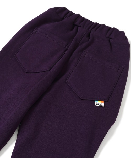 KRIFF MAYER Kid's Collection（クリフメイヤーキッズコレクション）の「【WEB限定】裏シャギーアタタカ裾リブパンツ（スウェットパンツ・キッズ・ブラック/ブラウン/チャコール/パープル/カーキ/ダークブルー/グレー/バーガンディー/ブルーグリーン/グリーン/レンガ/ライトブルー/ナチュラル/ダークグリーン・120/130/160/170/140/150）」の20枚目の写真
