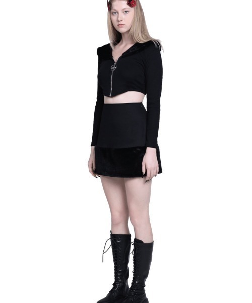 MORPH8NE（モルフィン）の「【MORPH8NE/モルフィン】EVIL SKIRT/ エビル ミニスカート（スカート・レディース・ブラック・S/M）」の5枚目の写真