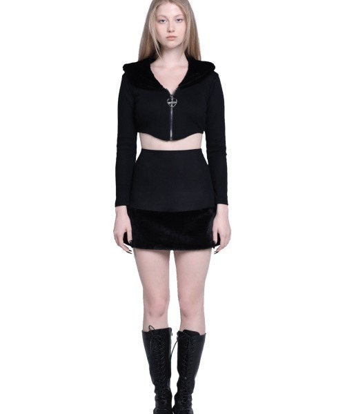 MORPH8NE（モルフィン）の「【MORPH8NE/モルフィン】EVIL SKIRT/ エビル ミニスカート（スカート・レディース・ブラック・S/M）」の4枚目の写真