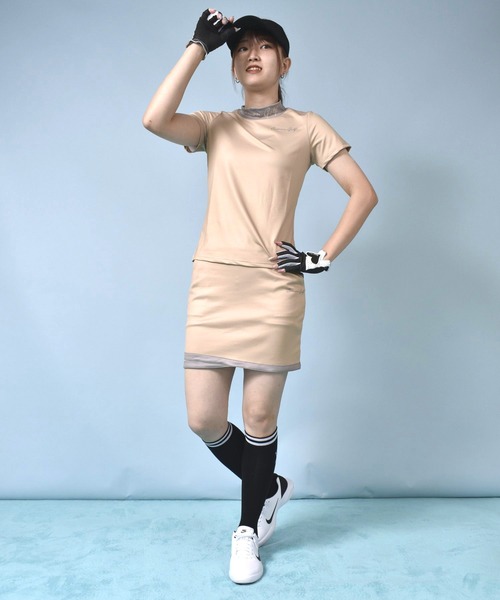 セール】ラップ風デザイン ゴルフ ミニスカート（ゴルフグッズ