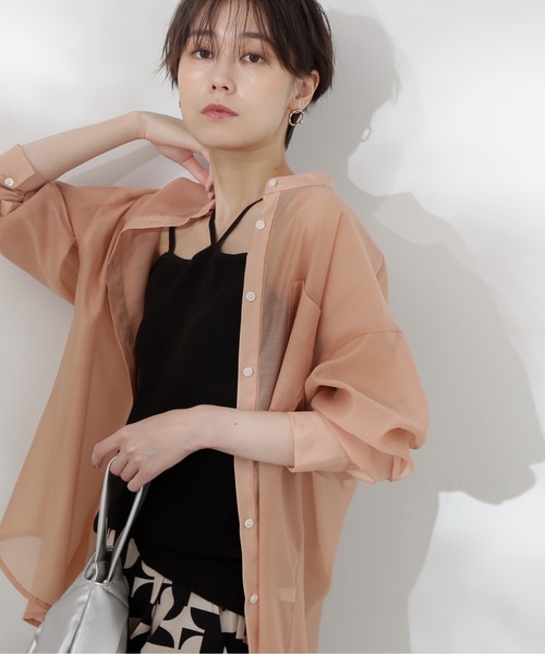 N.(N. Natural Beauty Basic)(エヌエヌナチュラルビューティーベーシック)の「◆ホルターネックニット(キャミソール・レディース・ホワイト×ブラック/ブラック/オフホワイト・MEDIUM)」の20枚目の写真