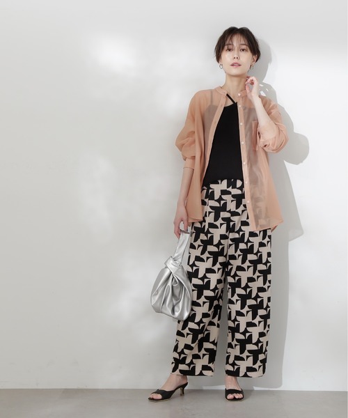 N.(N. Natural Beauty Basic)(エヌエヌナチュラルビューティーベーシック)の「◆ホルターネックニット(キャミソール・レディース・ホワイト×ブラック/ブラック/オフホワイト・MEDIUM)」の22枚目の写真