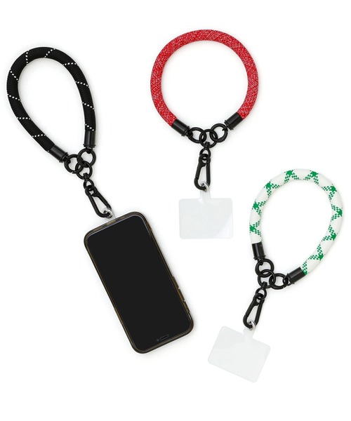 HIGHTIDE（ハイタイド）の「H.P HAND STRAP ハンドストラップ カラビナ付き スマホ ロープ 携帯電話 全機種対応（スマホグッズ・レディース・ホワイト/レッド/ブラック・FREE）」の15枚目の写真