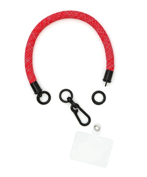 HIGHTIDE（ハイタイド）の「H.P HAND STRAP ハンドストラップ カラビナ付き スマホ ロープ 携帯電話 全機種対応（スマホグッズ・レディース・ホワイト/レッド/ブラック・FREE）」の16枚目の写真