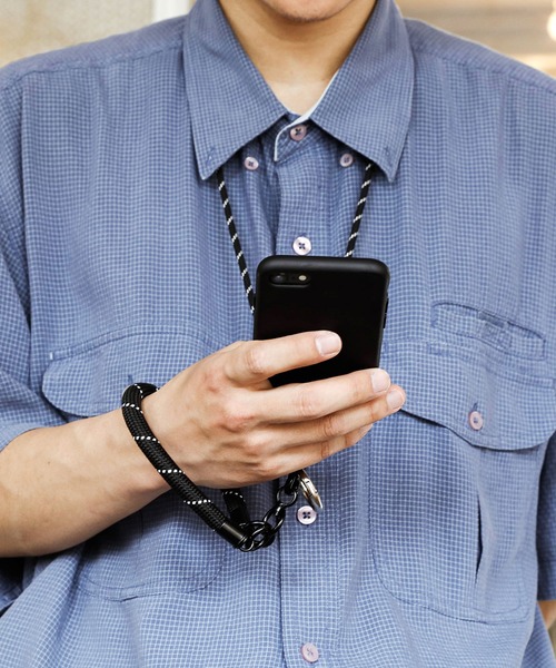 HIGHTIDE（ハイタイド）の「H.P HAND STRAP ハンドストラップ カラビナ付き スマホ ロープ 携帯電話 全機種対応（スマホグッズ・レディース・ホワイト/レッド/ブラック・FREE）」の7枚目の写真