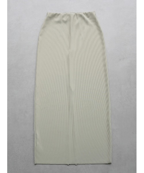 TRUNC（トランクエイティーエイト）の「Smooth Rib Self Cut Skirt（スカート・レディース・ブラック/ブルー/アイボリー・FREE）」の18枚目の写真