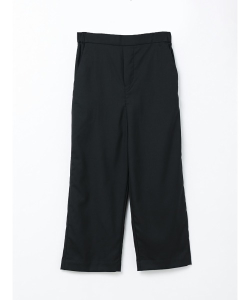 mizuiroind(ミズイロインド)の「mizuiro ind T/Rイージーストレートパンツ(その他パンツ・レディース・ブラック/チャコールグレー/ネイビー・2/1)」の2枚目の写真