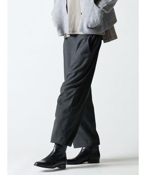 mizuiroind(ミズイロインド)の「mizuiro ind T/Rイージーストレートパンツ(その他パンツ・レディース・ブラック/チャコールグレー/ネイビー・2/1)」の20枚目の写真