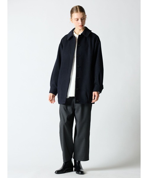 mizuiroind(ミズイロインド)の「mizuiro ind T/Rイージーストレートパンツ(その他パンツ・レディース・ブラック/チャコールグレー/ネイビー・2/1)」の21枚目の写真