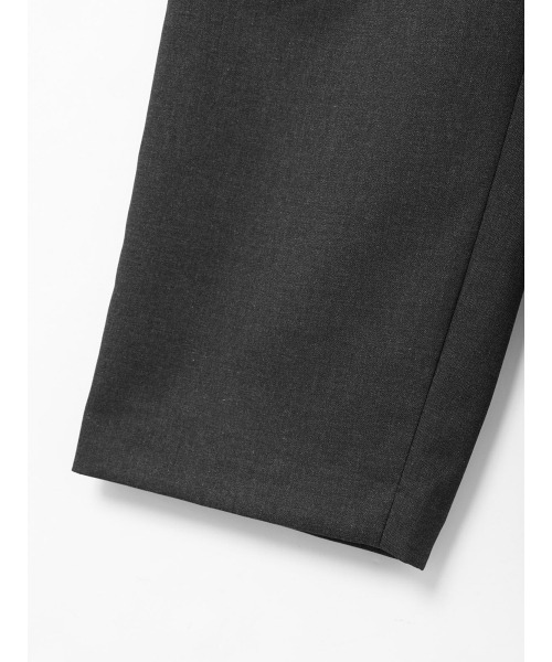 mizuiroind(ミズイロインド)の「mizuiro ind T/Rイージーストレートパンツ(その他パンツ・レディース・ブラック/チャコールグレー/ネイビー・2/1)」の6枚目の写真
