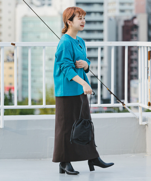 ITEMS URBANRESEARCH(アイテムズ アーバンリサーチ)の「コンパクトカーディガン(カーディガン/ボレロ・レディース・ブラウン/アイボリー/オレンジ/ブルー/ブラック・FREE)」の21枚目の写真