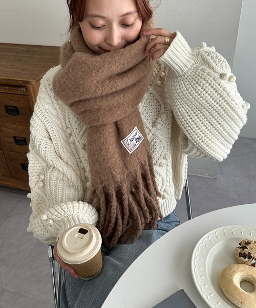 DISCOAT（ディスコート）の「太フリンジストール（マフラー）」 - WEAR