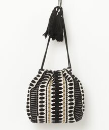 MAISON mou（メゾンムー）の「【Swaraj/スワラージ】ジャガードタッセル巾着（ショルダーバッグ）」