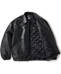 a*u様 FTC / LEATHER HARRINGTON JACKET THE LEATHER HARRINGTON JACKET BLACK