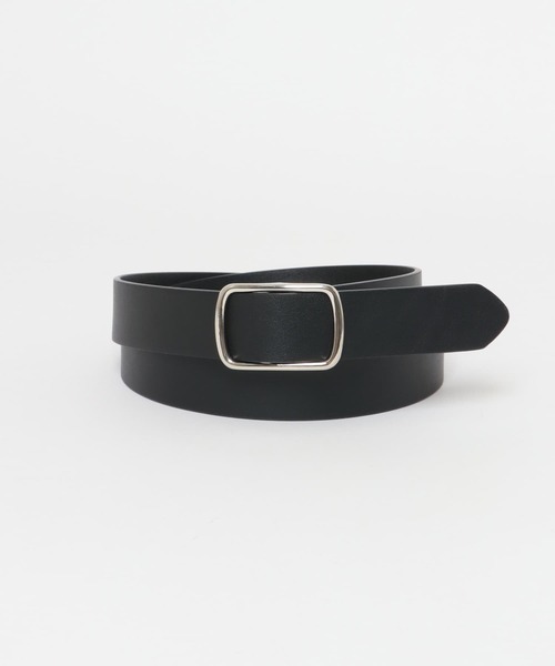 KBF（ケイビーエフ）の「スクエアバックルベルト（ベルト・レディース・キャメル/ブラック・ONE）」の2枚目の写真