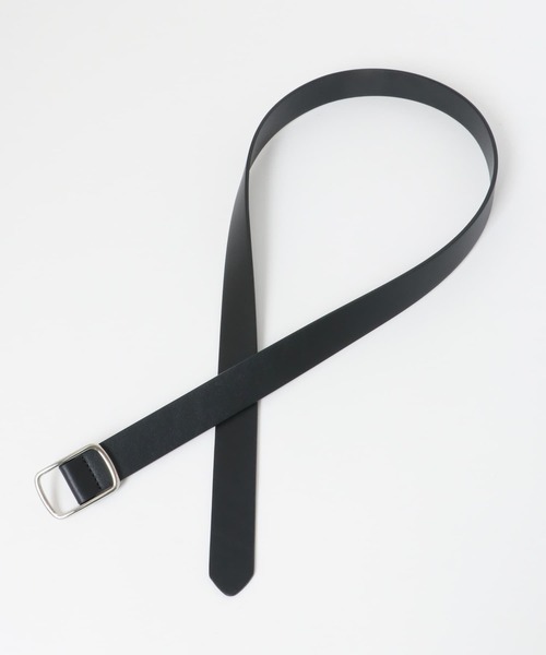 KBF（ケイビーエフ）の「スクエアバックルベルト（ベルト・レディース・キャメル/ブラック・ONE）」の5枚目の写真