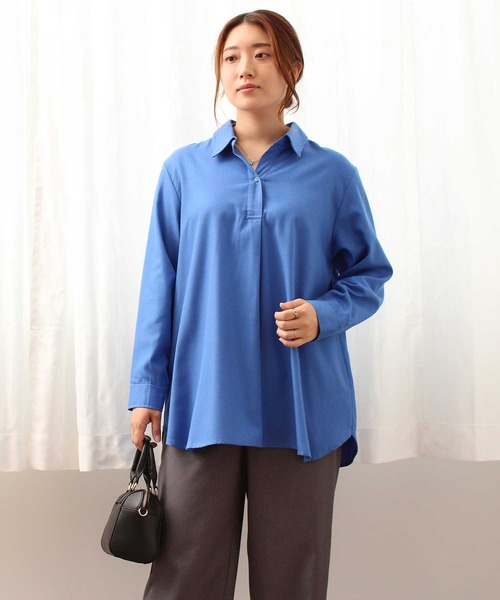 大きいサイズ5L 新品バックデザイン変形ブラウス ベージュ 楽天市場