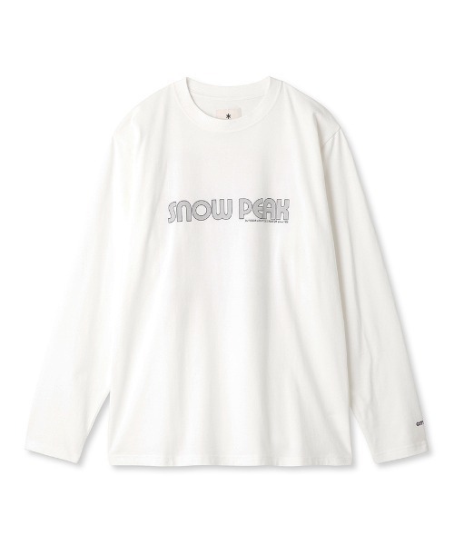 Snow Peak（スノーピーク）の「【emmi×Snow Peak】LAND Station L/S T（Tシャツ/カットソー・レディース・ホワイト・MEDIUM/LARGE）」の6枚目の写真