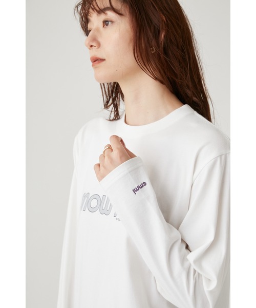 Snow Peak（スノーピーク）の「【emmi×Snow Peak】LAND Station L/S T（Tシャツ/カットソー・レディース・ホワイト・MEDIUM/LARGE）」の13枚目の写真