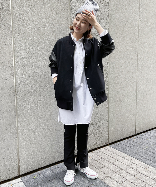 Spick & Span（スピックアンドスパン）の「≪WEB限定追加≫スタジアムジャンパー（スタジャン・レディース・ブラック・36/38）」の5枚目の写真