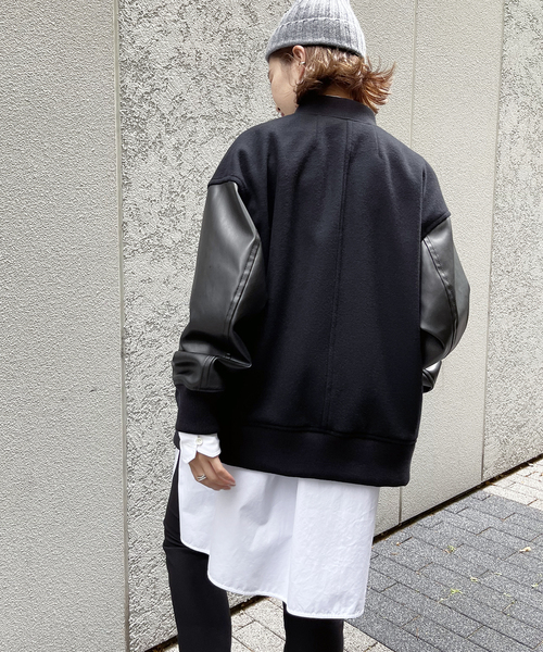 Spick & Span（スピックアンドスパン）の「≪WEB限定追加≫スタジアムジャンパー（スタジャン・レディース・ブラック・36/38）」の12枚目の写真