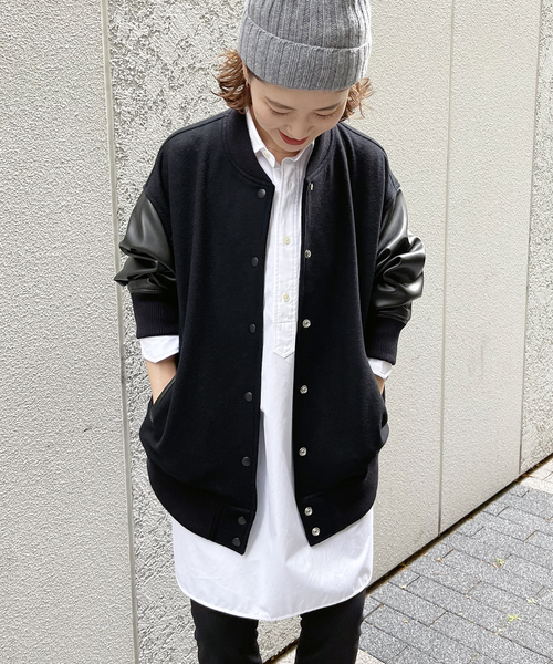 Spick & Span（スピックアンドスパン）の「≪WEB限定追加≫スタジアムジャンパー（スタジャン・レディース・ブラック・36/38）」の17枚目の写真