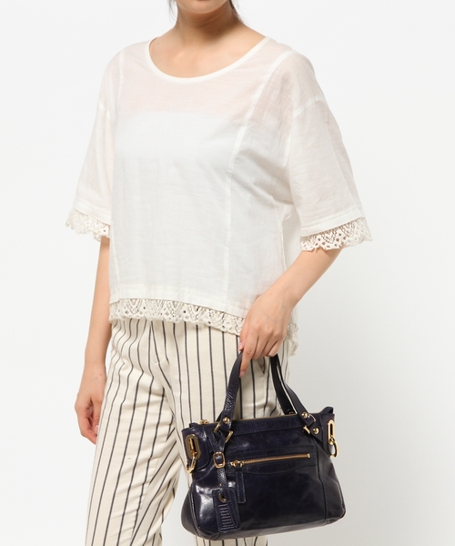 Minelli Renato(ミネッリ・レナート)の「MINELLI RENATO ショルダーバッグ(ショルダーバッグ・レディース・ネイビー系/ピンク系・フリー)」の4枚目の写真