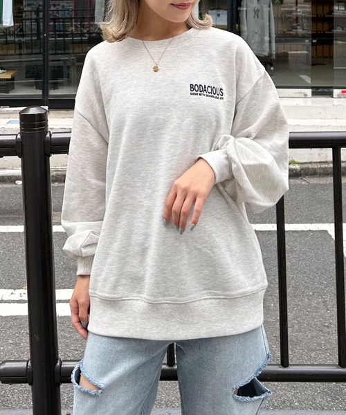 INGNI(イング)の「Back転写プルオーバー(スウェット・レディース・オートミール/グレー/チャコールグレー・M)」の13枚目の写真