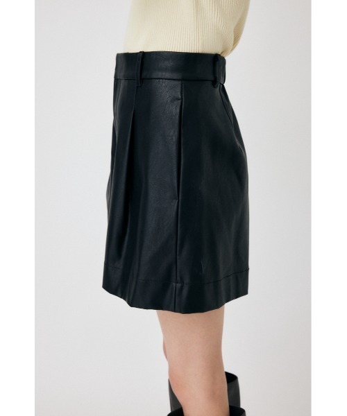 MOUSSY（マウジー）の「F/LEATHER HW HALF パンツ（その他パンツ・レディース・ブラック・2/1）」の6枚目の写真