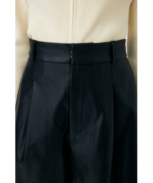 MOUSSY（マウジー）の「F/LEATHER HW HALF パンツ（その他パンツ・レディース・ブラック・2/1）」の8枚目の写真