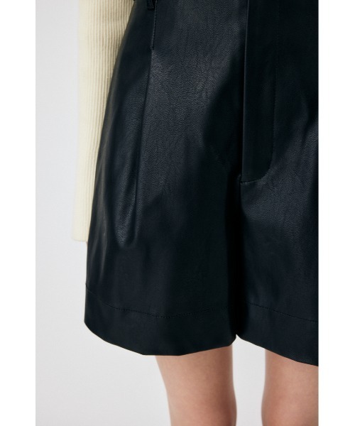 MOUSSY（マウジー）の「F/LEATHER HW HALF パンツ（その他パンツ・レディース・ブラック・2/1）」の10枚目の写真