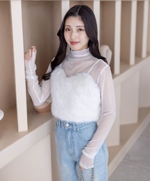 clear | バックリボンファービスチェ≪2023AW新作≫(ベスト)