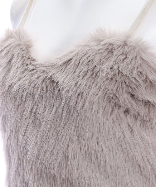 clear(クリア)の「×バックリボンファービスチェ(ベスト・レディース・ブラック/グレイッシュベージュ/ピンク/グレー/アイボリー・F)」の11枚目の写真