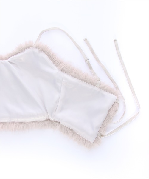 clear(クリア)の「×バックリボンファービスチェ(ベスト・レディース・ブラック/グレイッシュベージュ/ピンク/グレー/アイボリー・F)」の14枚目の写真