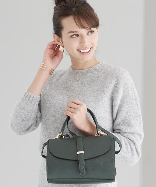 green label relaxing(グリーンレーベルリラクシング)の「MARCO BIANCHINI 2WAY ショルダーバッグ(ショルダーバッグ・レディース・ブラック/グレー/ケリー・フリー)」の6枚目の写真