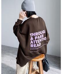 reca（レカ）の「前後ロゴゆったりスウェット（スウェット）」