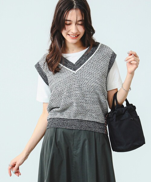 B:MING by BEAMS(ビーミングバイビームス)の「B:MING by BEAMS / MIX ニットベスト(ベスト・レディース・ブラック/ブルー/グリーン・ONE SIZE)」の21枚目の写真