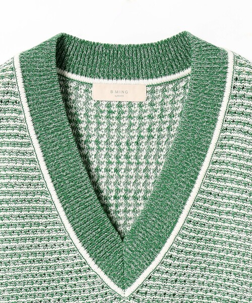 B:MING by BEAMS(ビーミングバイビームス)の「B:MING by BEAMS / MIX ニットベスト(ベスト・レディース・ブラック/ブルー/グリーン・ONE SIZE)」の20枚目の写真