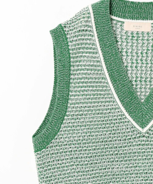 B:MING by BEAMS(ビーミングバイビームス)の「B:MING by BEAMS / MIX ニットベスト(ベスト・レディース・ブラック/ブルー/グリーン・ONE SIZE)」の9枚目の写真