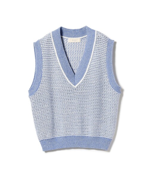 B:MING by BEAMS(ビーミングバイビームス)の「B:MING by BEAMS / MIX ニットベスト(ベスト・レディース・ブラック/ブルー/グリーン・ONE SIZE)」の13枚目の写真