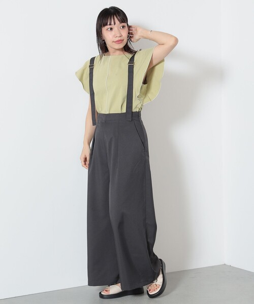 BEAMS HEART / サスペンダー付き ワイドパンツ（スラックス）｜BEAMS HEART（ビームスハート）
