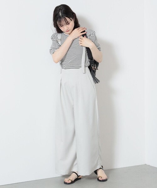 BEAMS HEART / サスペンダー付き ワイドパンツ（スラックス）｜BEAMS HEART（ビームスハート）