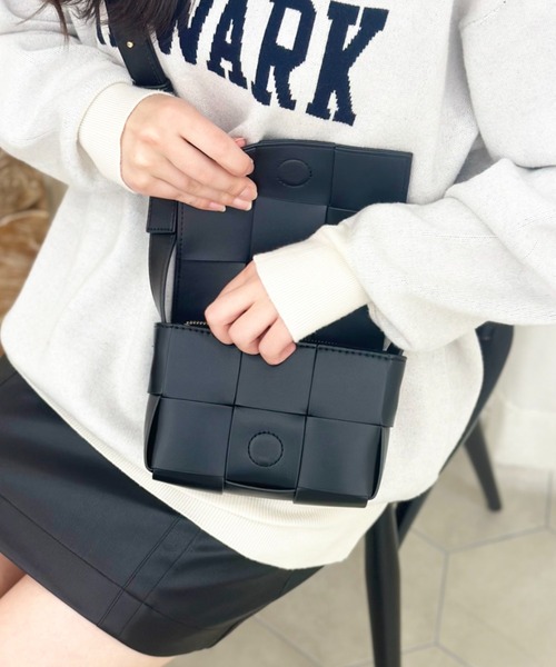 セール】編み込みショルダーバッグ BA-213（ショルダーバッグ