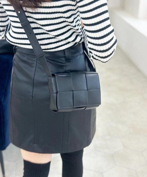 セール】編み込みショルダーバッグ BA-213（ショルダーバッグ