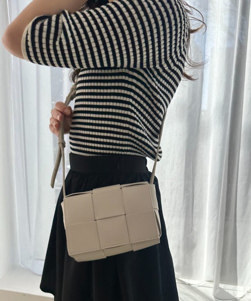 セール】編み込みショルダーバッグ BA-213（ショルダーバッグ