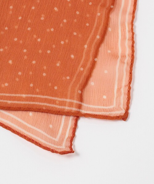 BEAMS F（ビームスエフ）の「REGAGLIA × BEAMS F / 別注 シルク ドット チーフ（ハンカチ/ハンドタオル・メンズ・オレンジ系その他6/イエロー/ネイビー/パープル/ブラック・ONE SIZE）」の10枚目の写真