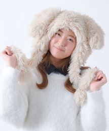 CALIFORNIA OUTFITTERS（カリフォルニア アウトフィッターズ）の「Z-2-SP 11D9 うさぎ耳 付き フェイクファー 帽子（ニットキャップ/ビーニー）」